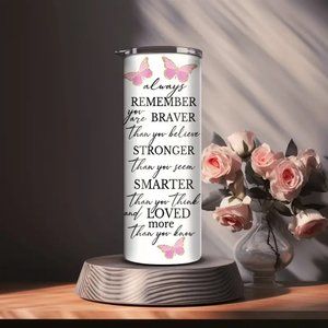 20oz Inspirational Quote Water Cu